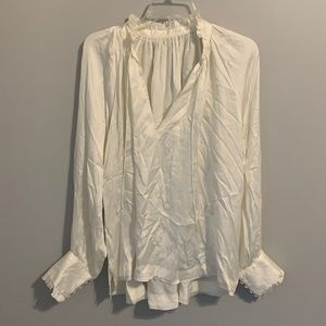 Jonathan Simkhai ivory Cupro Medium Blouse